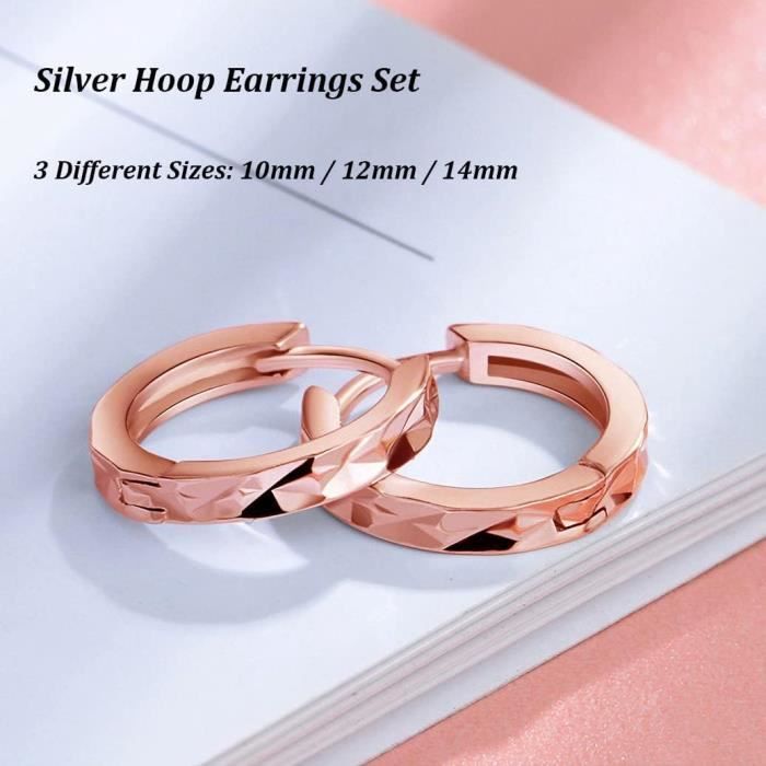 Boucles D'oreilles Créoles Argent 925 – 32mm X 21mm, Femme, Neuves Avec étiquettes