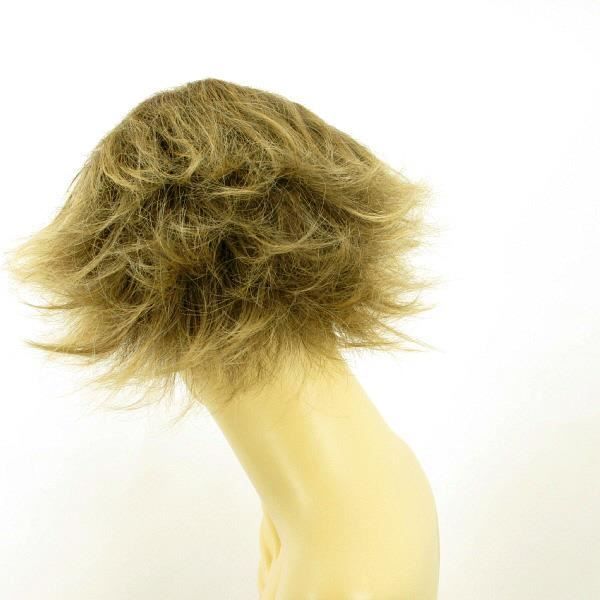 Perruque Longue Bouclée Châtain Méché Doré Adelaide - Synthétique - Bonnet Moyen