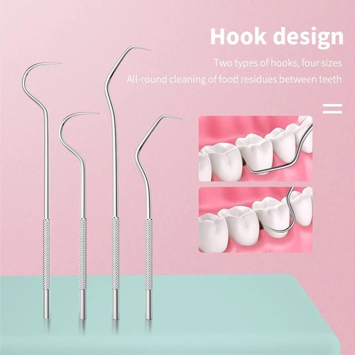 Kit De Soin Buccal Portable : Cure-dents En Acier Inox, Idéal Pour Voyage Et Camping !