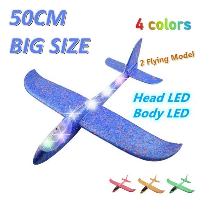 Planeur Polystyrene 48cm - Bricolage Main Lancer Vol Planeur Avions Jouets Pour Enfants Avion Enfant