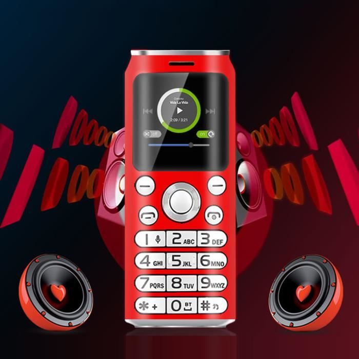 LONG-CZ J8 Mini téléphone mains libres Radio FM carte micro SIM GSM - Jaune  - Cdiscount Téléphonie
