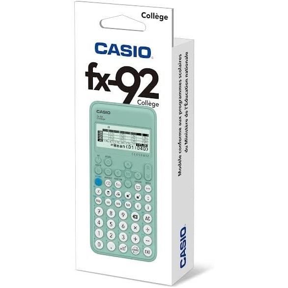 Calculatrice scientifique Casio FX 92 Collège : Chez Rentreediscount  Fournitures scolaires en 2023