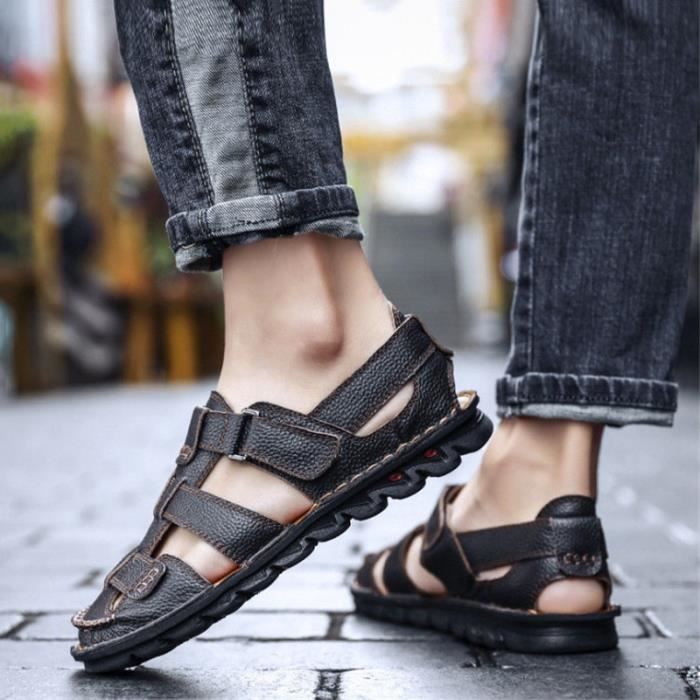 SANDALE Homme Sandales de plage d t Chaussures casual mode