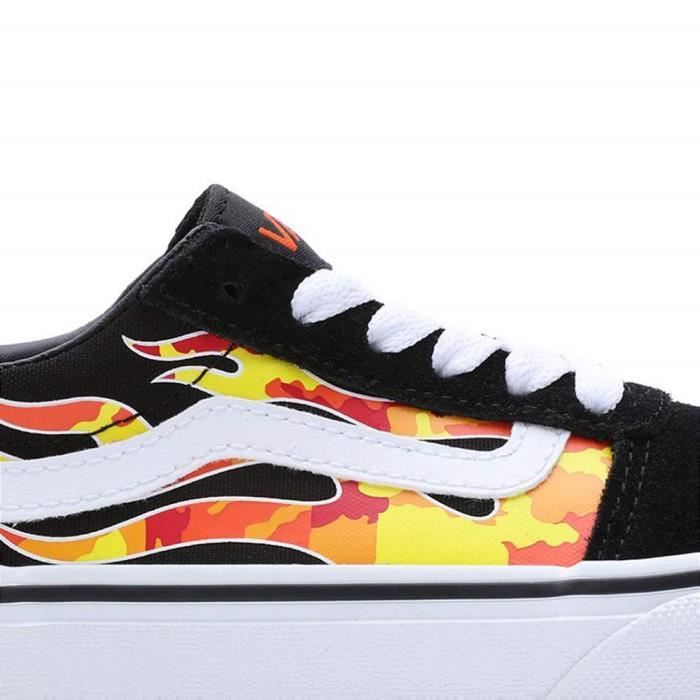 Vans Ward Flame Chaussures pour Enfant Noir VN0A38J9MCG