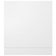 2395Desgin Panneau de lave-vaisselle Blanc 59,5x3x67 cm Aggloméré|Placard Cuisine|ARMOIRE Meuble haut Meuble bas Cuisine |Buffet de-3