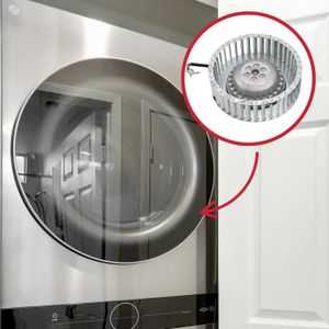 Moteur Whirlpool AZA8221 + Turbine De Ventilation Pour Sèche-linge - Occasion TBE