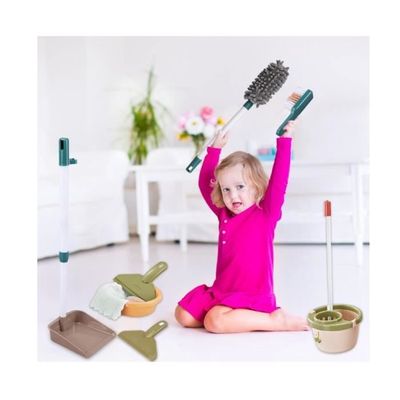 Fdit Kit de nettoyage pour enfants Jeu de Nettoyage Ménage