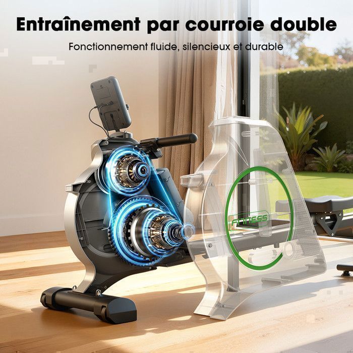 Rameur D'appartement Magnétique Zipro Dash Pliable Avec Bluetooth Kinomap