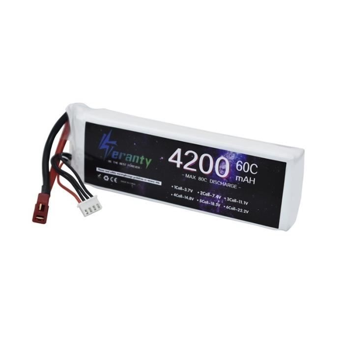 Batterie Lipo 3s 11.1v AIHONTAI - 3000mAh avec XT60 - Noir - Cdiscount Jeux  - Jouets