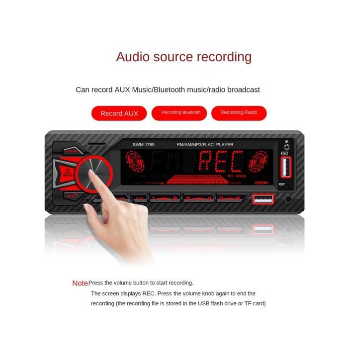 Autoradio Bluetooth PRUMYA Lecteur MP3 commande vocale Trouver une
