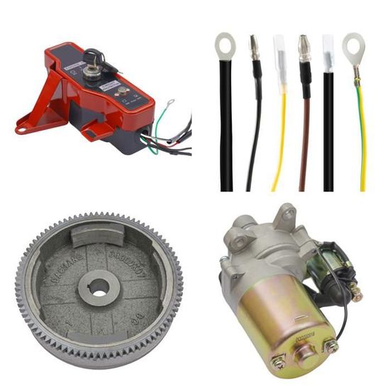 Démarreur Électrique Sans Traction Pour Moteur Honda GX160 Et Minibike Coleman CT200U/B200R - Facile à Installer, Bouton De Démarrage