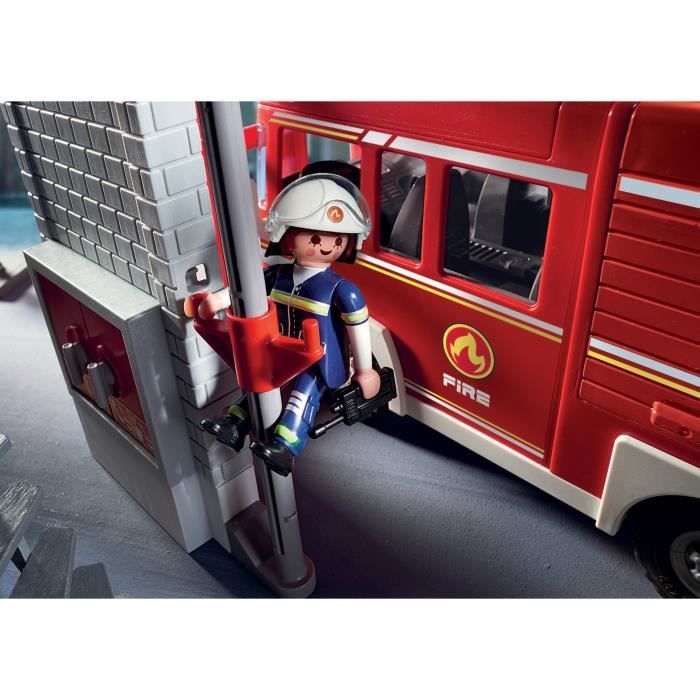 PLAYMOBIL 3403 3491 bouche d'incendie rouge ancien tuyau camion de