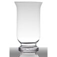 INNA-Glas Bougeoir de Table Lea sur Pied, Cylindre - Rond, Transparent, 40cm, Ø 22cm - Vase Transparent - Photophore en Verre-0