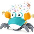 Bébé Jouet de Crabe Rampant Ont de la Musique et des Lumières LED, l’Interaction des Tout-Petits avec la Détection Automatique pour -0
