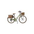 Vélo de Ville Retro Dolce Vita by Canellini Aluminium Dame Vert Olive - Taille 50-0