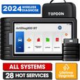 TOPDON ArtiDiag800BT Outil de Diagnostic Auto pour Tout les Systèmes Valise Diagnostic Auto OBD2 Bluetooth avec 28 Fonctions-0