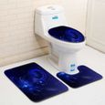 2020 nouveau 3Pcs Tapis de Bains-Toilettes Housse de Toilette et Tapis Rectangulaire WC Siège de toilette Tapis #abstraite 53-0