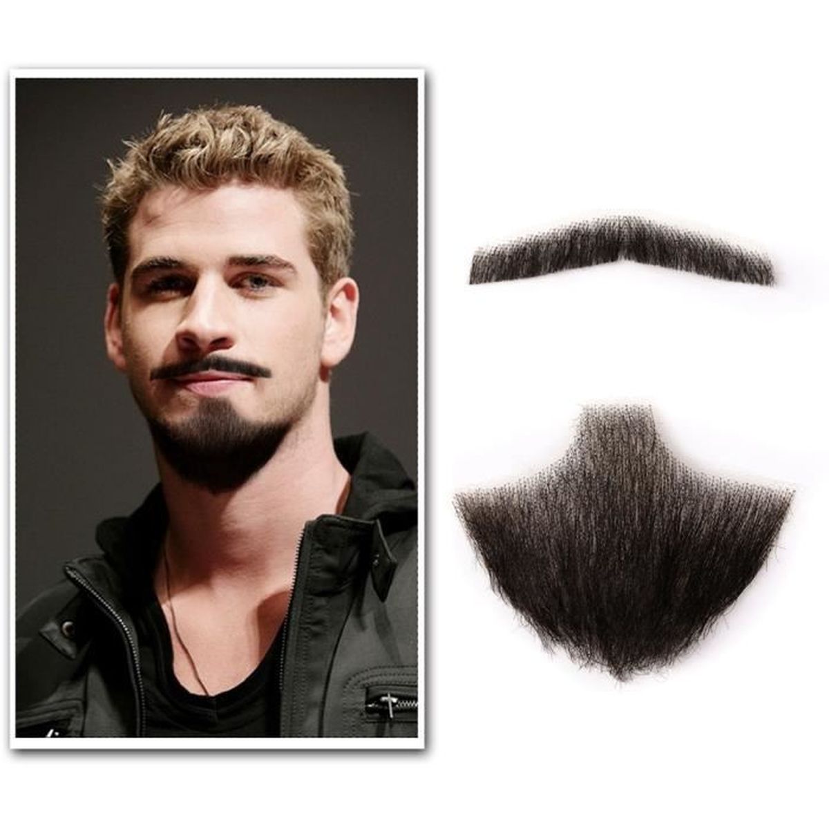 postiche visage homme