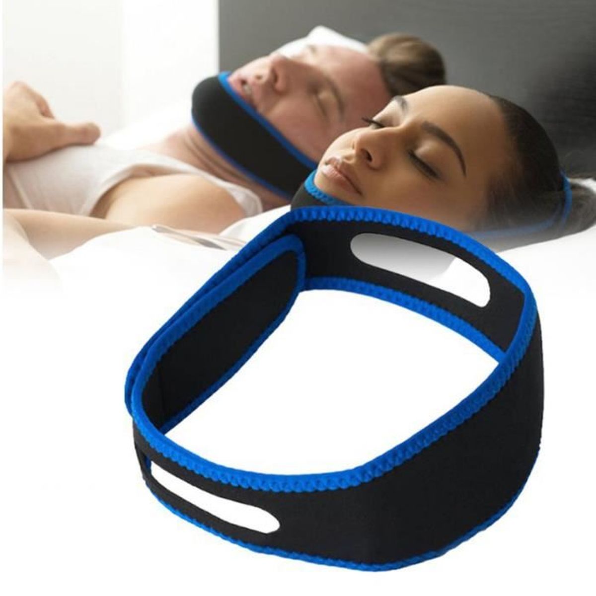 Bande Anti-ronflement Care4you - Maintient La Bouche Fermée - Taille Unique Noire - Neuf