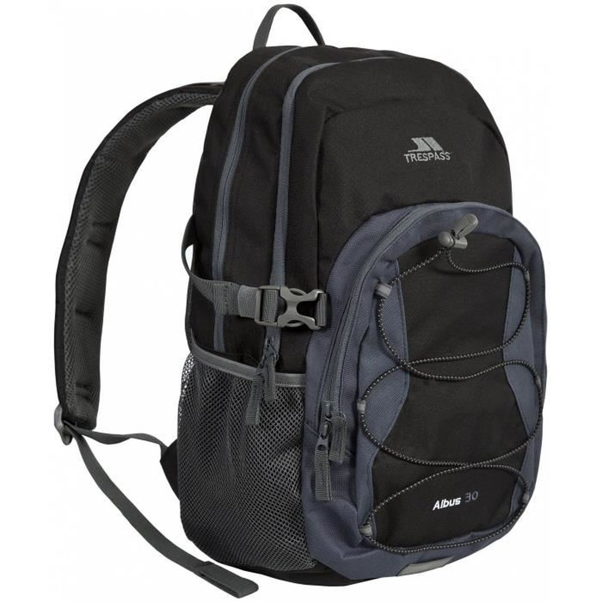 Sac à Dos Trespass Albus – Noir, Pour Homme, En Polyester, Décontracté