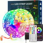 CONFOZEN Ruban led 40m bande led décorative multicolore lumineuse contrôlé par APP bluetooth ou télécommande 44 touches RGB bandeau led