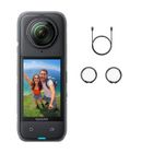 Caméra sport Insta360 X4 Caméra d'action 360° 8K étanche, vidéo grand angle 4K, pour sport, voyage - Noir