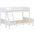 DÉCOSHOP26 Lits pour enfants superposes 3 couchages avec soier à lattes 1 lit deu par places 140 par 200 et 1 lit une place 90 par 200