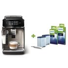 PHILIPS Machine à espresso automatique Silent Brew EP2336/40 4 boissons LatteGo Noir chromé + CA6707/10 2 Kit d'entretien AquaClean
