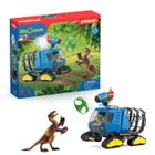 Véhicule de Capture Dino - Coffret de figurines dinosaures - Jouets Schleich 42604 Dinosaurs - Dès 4 ans