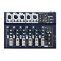 Professional Mixer | 7-Channel 2-Bus Mixer/w USB Audio Interface for Recording DJ Stage Karaoke Music Application