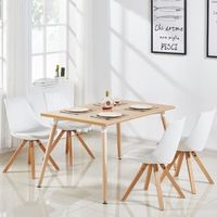 Table à manger rectangulaire scandinave bois 120cm - Brevik - DESIGNETSAMAISON