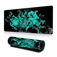 Tapis de Souris -800x300x3mm- Base en Caoutchouc Antidérapant Surface - pour maison,bureau, jeux - imperméable - Art - liquide