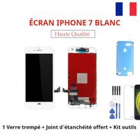 ECRAN LCD COMPATIBLE IPHONE 7 BLANC VITRE TACTILE ASSEMBLÉE