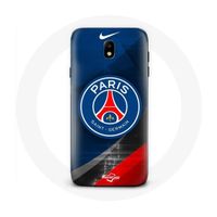 Coque Samsung Galaxy J3 2017 PSG Paris Saint Germain Logo Bleu Rouge