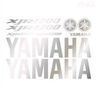 9 stickers XJR 1200 – ARGENT – YAMAHA sticker XJR 1200 - YAM422