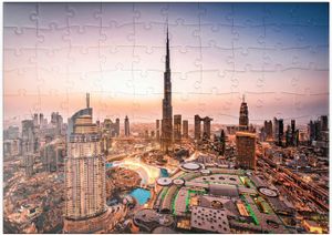 PUZZLE Skyline De Dubaï Le Matin - Premium 100 Pièces Puz