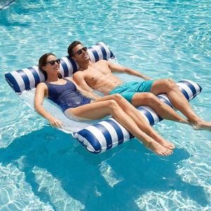Lit Flottant Gonflable HANBING en PVC pour Piscine, Hamac à Eau Flottant, Matelas Lit avec Porte-gobelet, Jouet pour Adultes et Piscine Lit Flottant Gonflable HANBING en PVC pour Piscine, Hamac à Eau Flottant, Matelas Lit avec Porte-gobelet, Jouet pour Adultes et Piscine