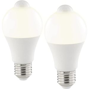AMPOULE - LED 2 Ampoules Led 12 W - E27 - 1055 Lm Avec Détecteur