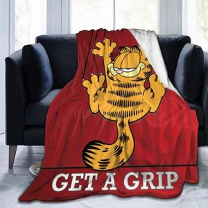 COUVERTURE - PLAID Couverture à motif Garfield 73 - Rouge - Naturelle