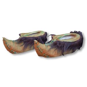 CHAUSSURES DE DEGUISEMENT Chaussures Goblin Marron Vert - World of Warcraft 