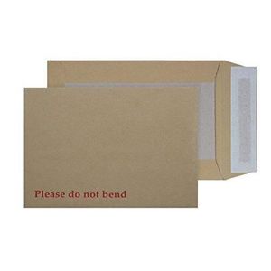 Lot de 25 50 100 enveloppes à dos en carton rigide Marron C4 C5 