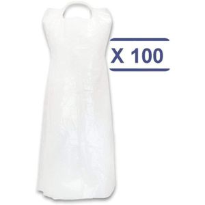 Tablier Jetable Blanc, Tabliers à Usage Unique
