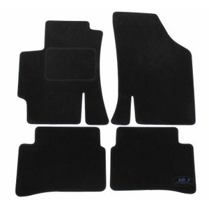Tapis De Sol Velours MTM SP-7319 Sur Mesure Pour Kia Rio IV (YB) 2017-2020 - Lot 4 Tapis Noirs