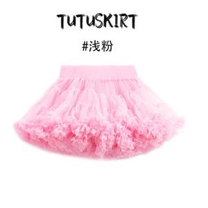 JUPE Jupe tutu en maille pour filles,confortable,mignonne,gonflée,princesse,performance,gâteau Lolita,fleur de - Light Pink-12M