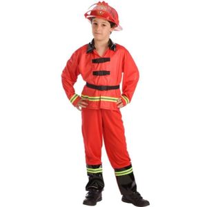 Pyjama Déguisement Pompier Long Et Léger Bleu - 3-4 Ans - 100% Coton
