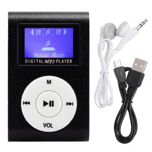 CLIP SONIC MP206 4 GB MP3 Reproductor de Radio - Negro