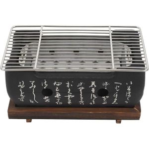 BARBECUE Mermshy Barbecue japonais coréen en alliage d'aluminium Barbecue à charbon de bois Portable Accessoire de fête Outils de [779]