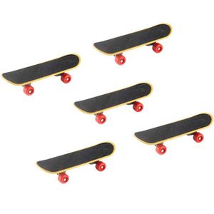 SKATEBOARD - LONGBOARD Mini Finger Skateboard 5 PCS Ensemble - TOPOFLY - Le noir - Enfant - Skateboard - 2 roues
