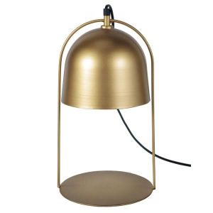 LAMPE A POSER ELIOT-Lampe à poser lanterne métal  doré Abat-jour: cloche métal doré 1 ampoule E27 vintage P20xD20xH35cm