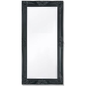 ByMoris Cadre de miroir sur mesure 35 x 70 cm Doré/noir baroque shabby